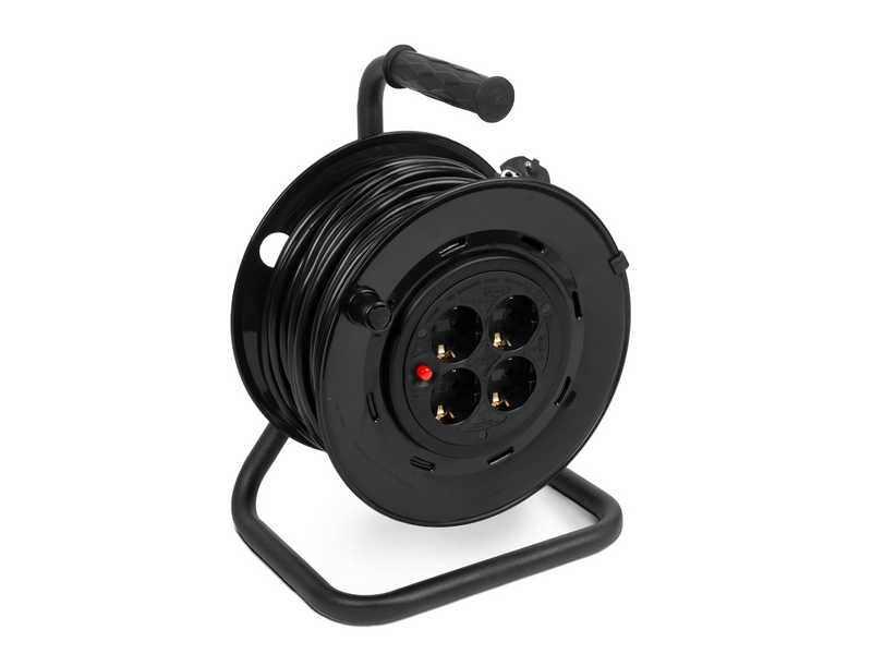 Delight Kábeldob fém tartóval - 4x - 3x1,5 mm² - 25 m