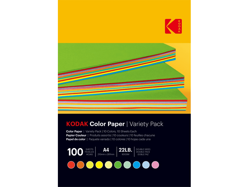 Kodak A4 színes papír nyomtatáshoz, 100 db (KO-9891300)