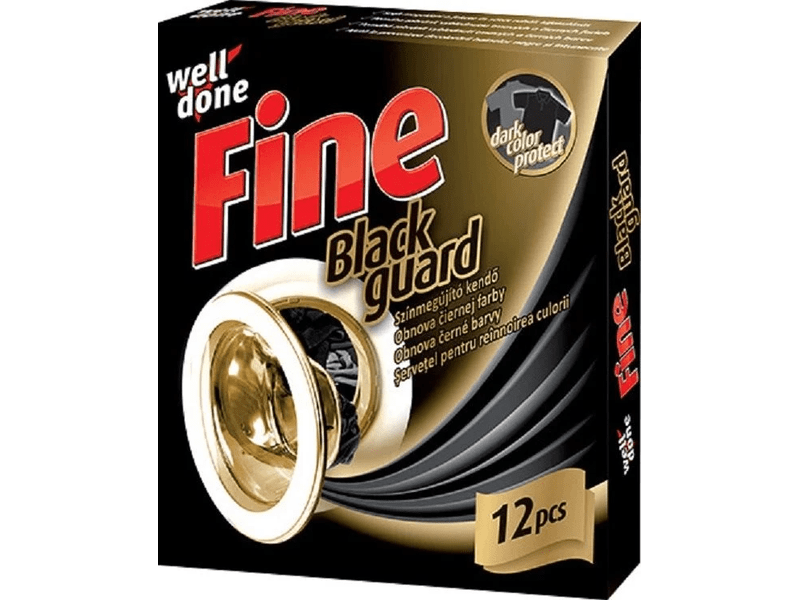 Well Done Fine Színmegújító kendő, fekete 12db