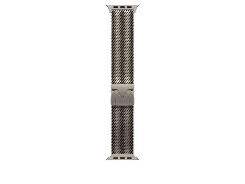 Apple 49 mm-es natúr titán milánói szíj – M (MK0D4ZM/A)