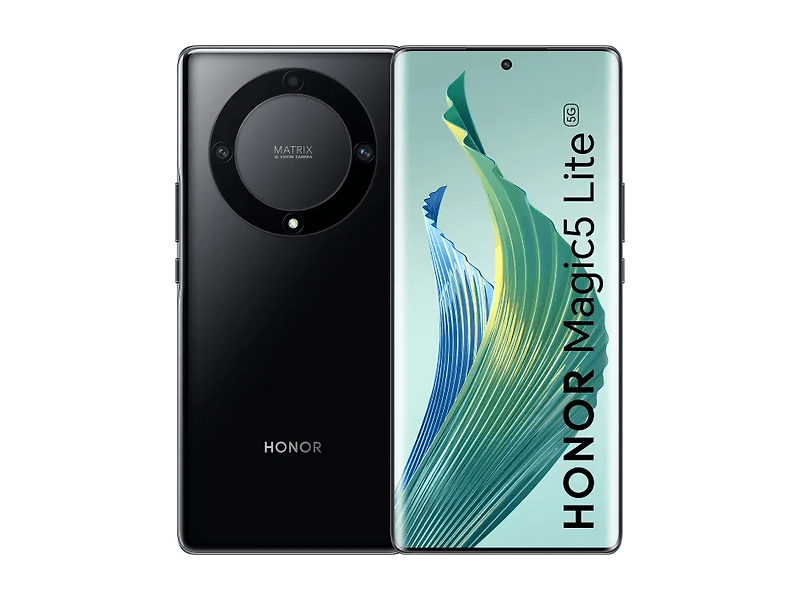 HONOR Magic5 Lite 256/8GB Okostelefon, Éjfekete