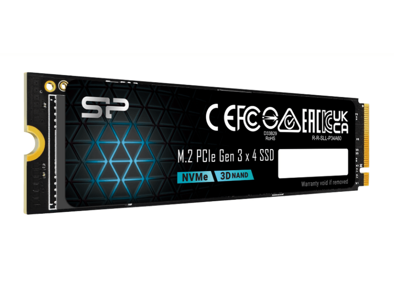 Silicon Power P34A60 PCIe Gen 3x4 NVMe™ 512GB SSD (SP512GBP34A60M28)