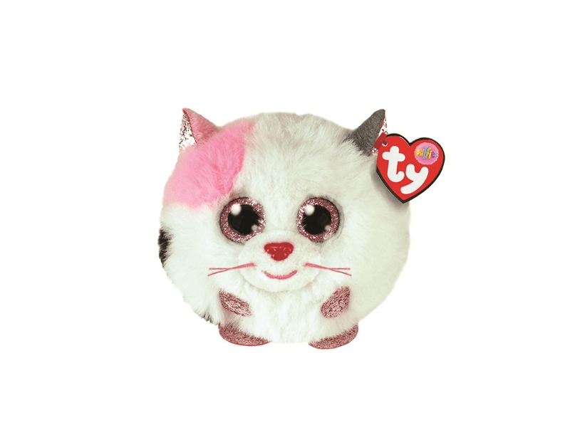 TY Beanie Balls plüssfigura - Fehér cica (TY42509)