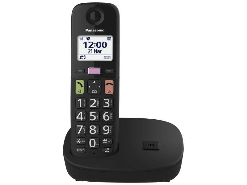 Panasonic KX-TGU110FXBBK Senior DECT telefon, crni