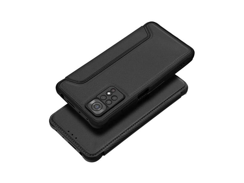 Gigapack Samsung Galaxy A05s Bőr hatású flip tok, fekete (GP-154425)