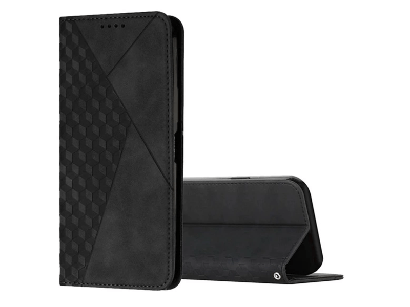 Gigapack Google Pixel 8a Bőr hatású flip tok, fekete (GP-157274)