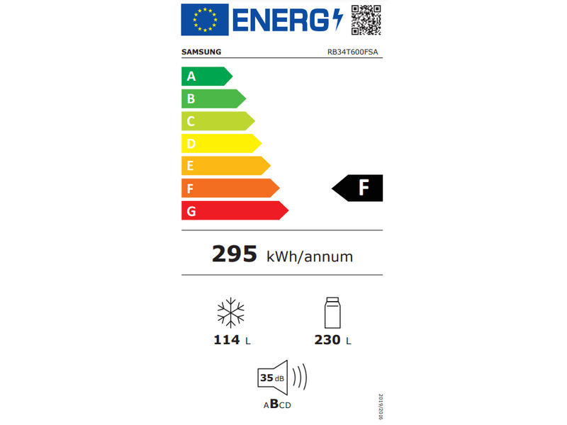 Samsung RB34T600FSA/EF Alulfagyasztós kombinált hűtőszekrény