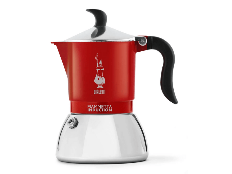 Bialetti Fiammetta indukciós kotyogós kávéfőző 4 adag, Piros (7144)