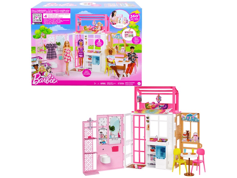 Barbie: Hordozható apartman ház (HCD47)