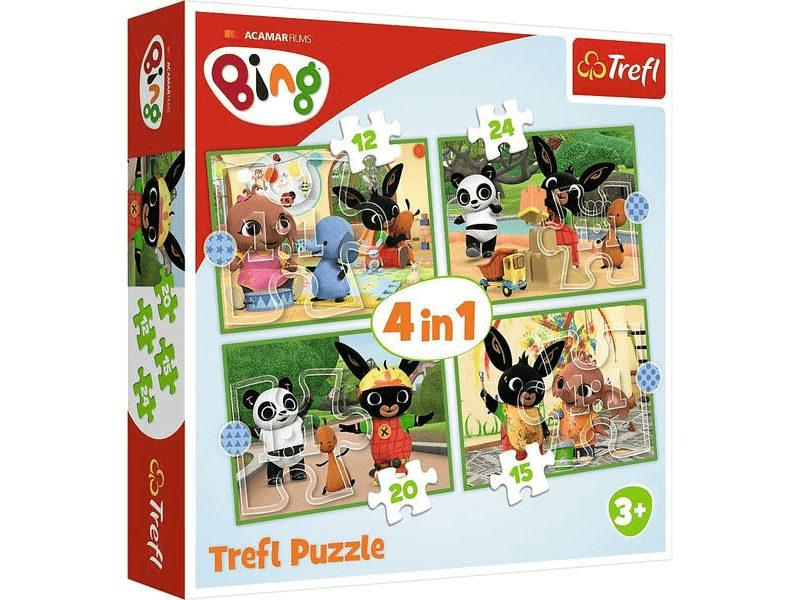 Bing 4 az 1-ben 12, 15, 20, 24 db puzzl