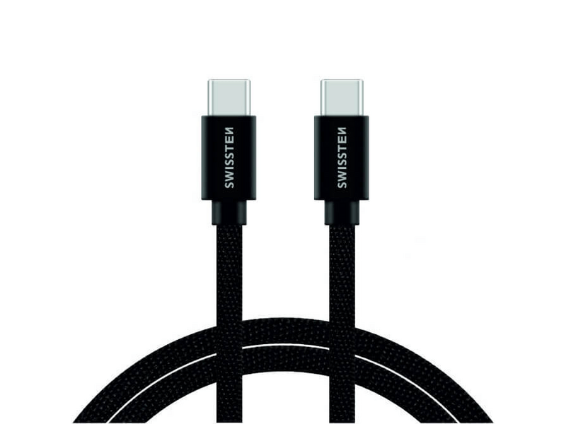 Swissten USB-C/USB-C adat- és töltőkábel, 2 m (71528201)