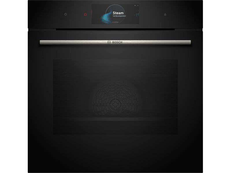 Bosch HRG7784B1 Beépíthető sütő + Bosch PXY875KW1E Beépíthető Indukciós főzőlap + Bosch DWK98PR60 Fali páraelszívó