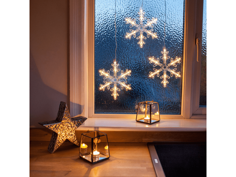 Family LED dekoráció - hópehely