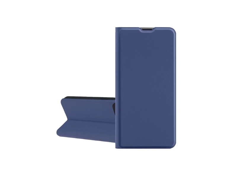 Gigapack Motorola Moto G84 Bőr hatású flip tok, sötétkék (GP-155091)