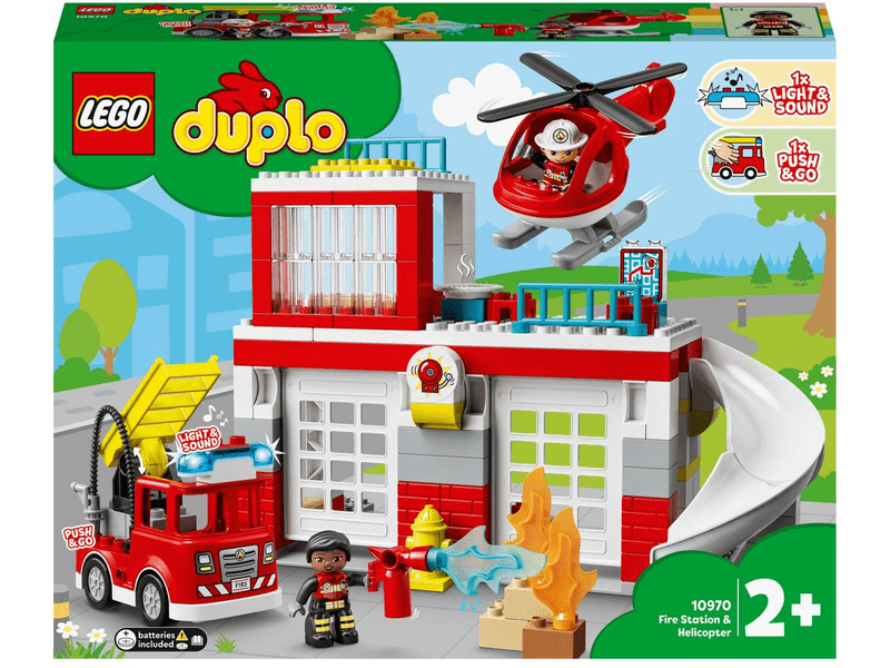 LEGO® DUPLO® Tűzoltóállomás és helikopter (10970)