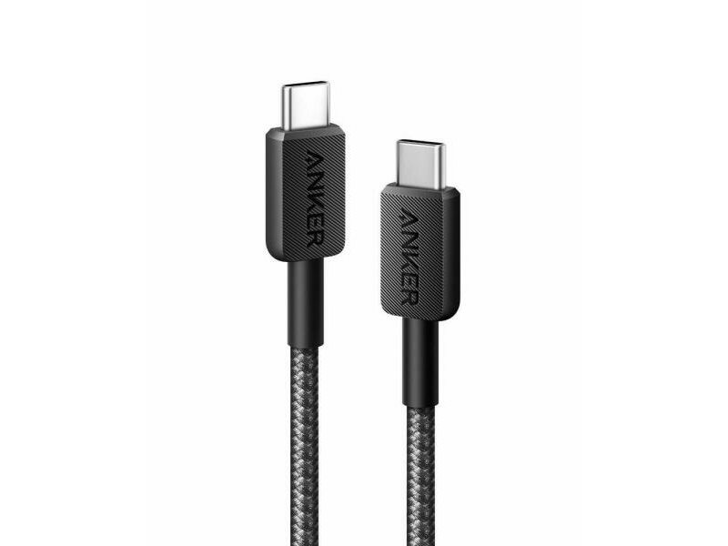 Anker A81F5G11 322 USB-C-USB-C kábel, 60 W, 0,9 m, fekete
