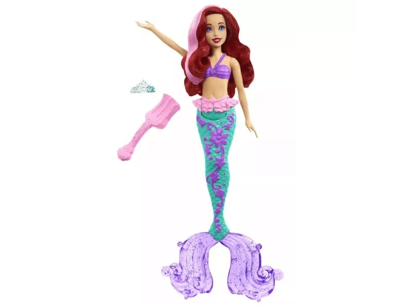 Disney hercegnők: Ariel baba színváltós hajjal és uszonnyal (HLW00)