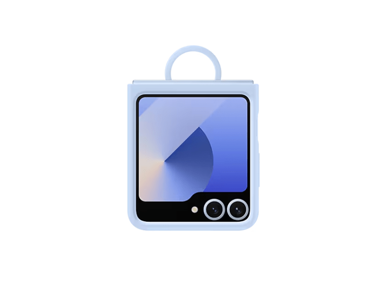 Samsung Galaxy Z Flip6 szilikon tok gyűrűvel, kék (EF-PF741TLEGWW)