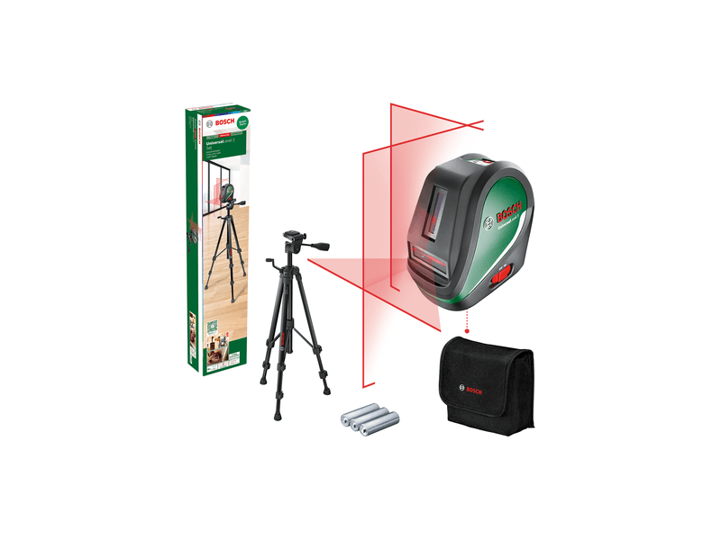 Bosch UniversalLevel 3 Cross Line Laser Set (0603663905)