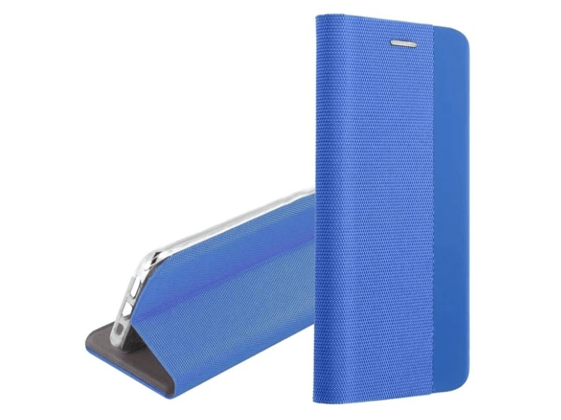 Gigapack Xiaomi Redmi Note 12 4G Bőr hatású flip tok, kék (GP-138726)