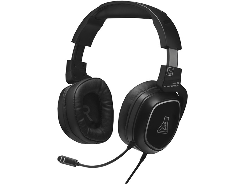 The G-Lab Korp Barium Black Gaming headset (KORP-BARIUM-BLACK)