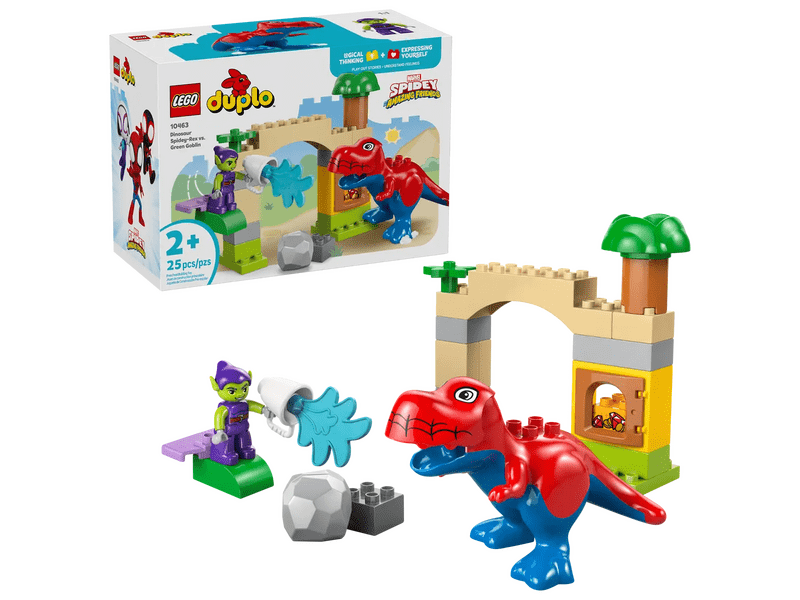 LEGO® DUPLO® Marvel Dinoszaurusz Spidey-Rex vs. Zöld Manó (10463)