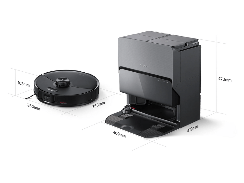 Roborock S8 MaxV Ultra Robotporszívó, fekete (S8MVU52-00)