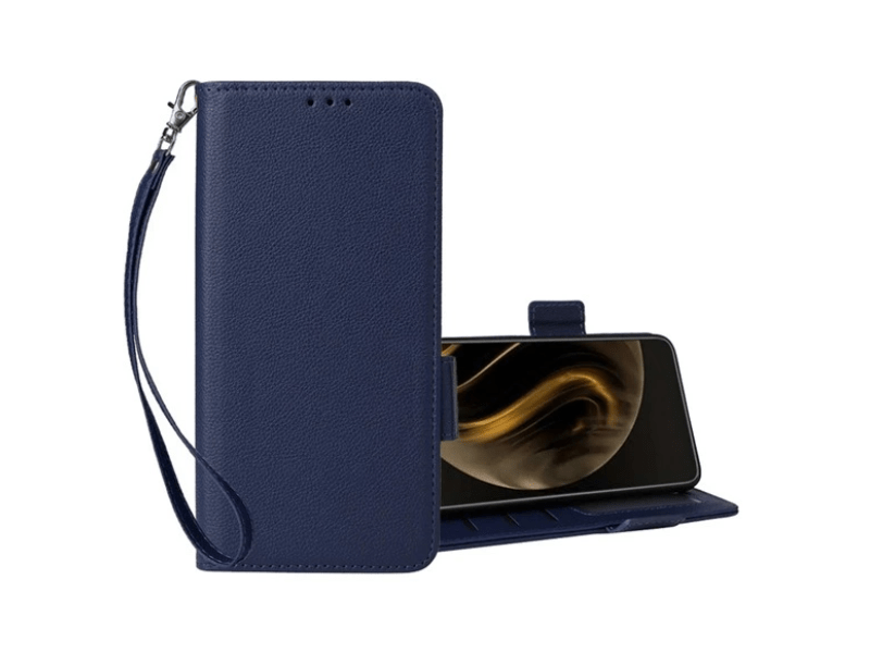 Gigapack OnePlus Nord CE 4 Lite 5G Bőr hatású flip tok, sötétkék (GP-159711)