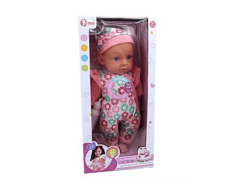 Hangot adó baba pöttyös ruhában (WZB102-9)