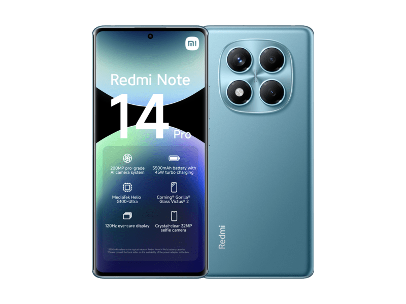 Xiaomi Redmi Note 14 Pro 8/256GB Okostelefon, Kék (MZB0IWDEU)