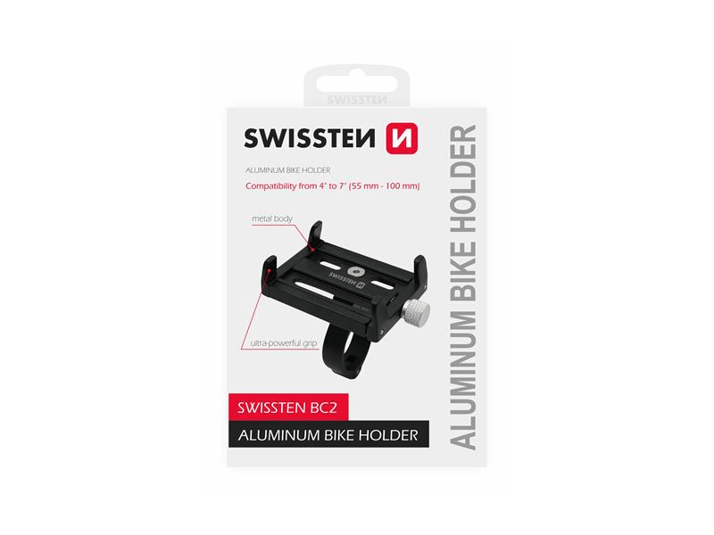 Swissten 65010406 alumínium kerékpáros telefontartó