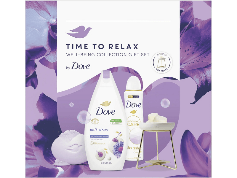 Dove Relaxing ajándékcsomag aromalámpával