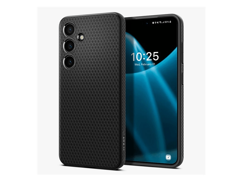 Spigen ACS07347 Liquid Air Samsung S24 szilikon tok, fekete