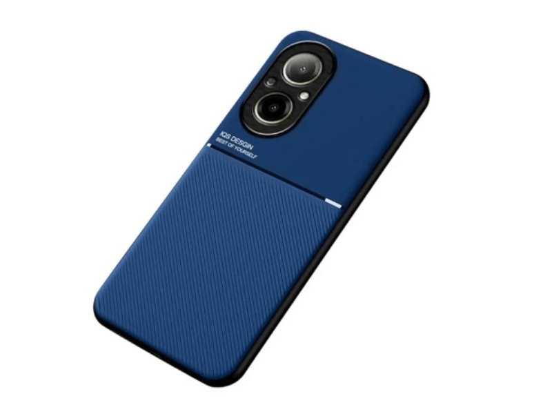 Gigapack Realme C67 Bőr hatású szilikon tok, kék (GP-159080)