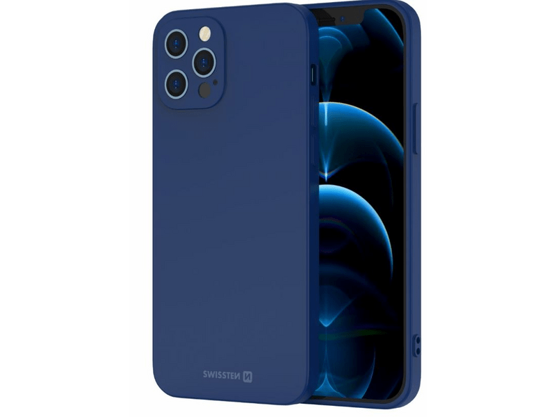Swissten 34500267 Soft Joy iPhone 14 szilikon tok, kék