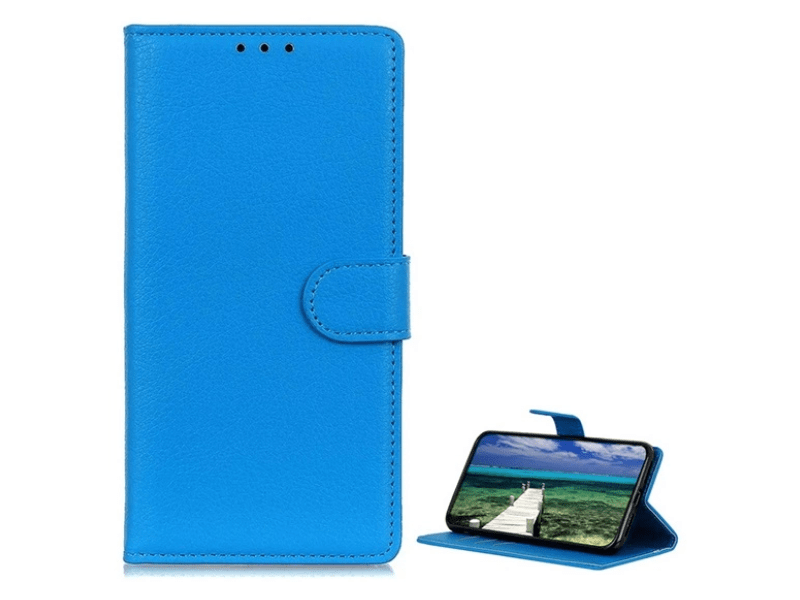 Gigapack Google Pixel 8a 5G Bőr hatású flip tok, kék (GP-157278)