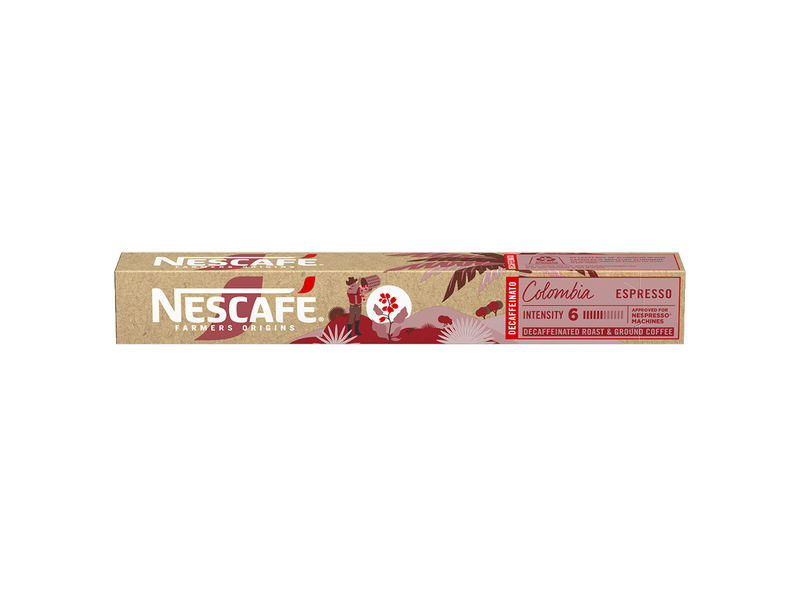 Nescafé Farmers Origins Colombia Decaffeinato Kávékapszula, koffeinmentes, 10 db