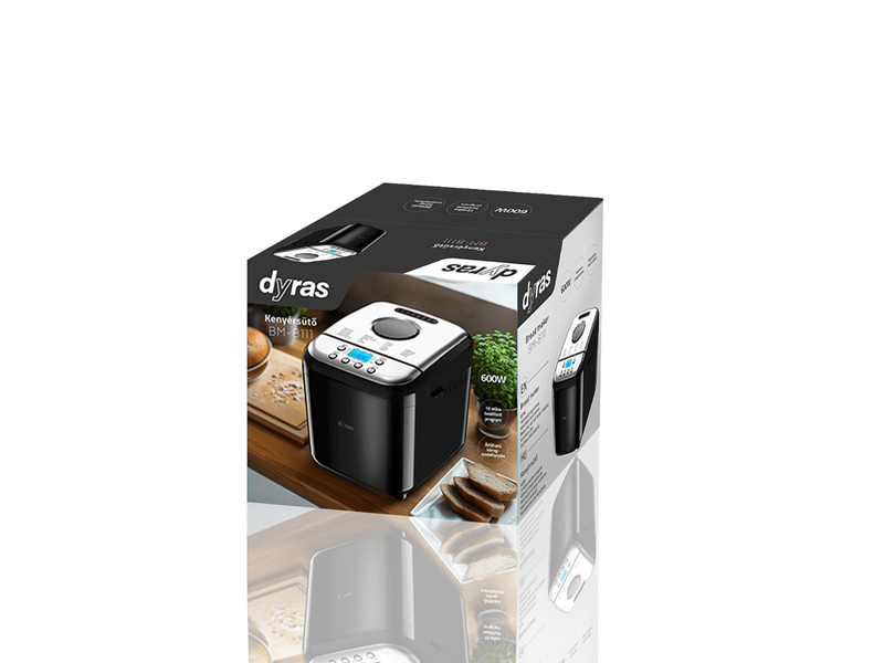 Dyras BM-8111 Kenyérsütő, fekete