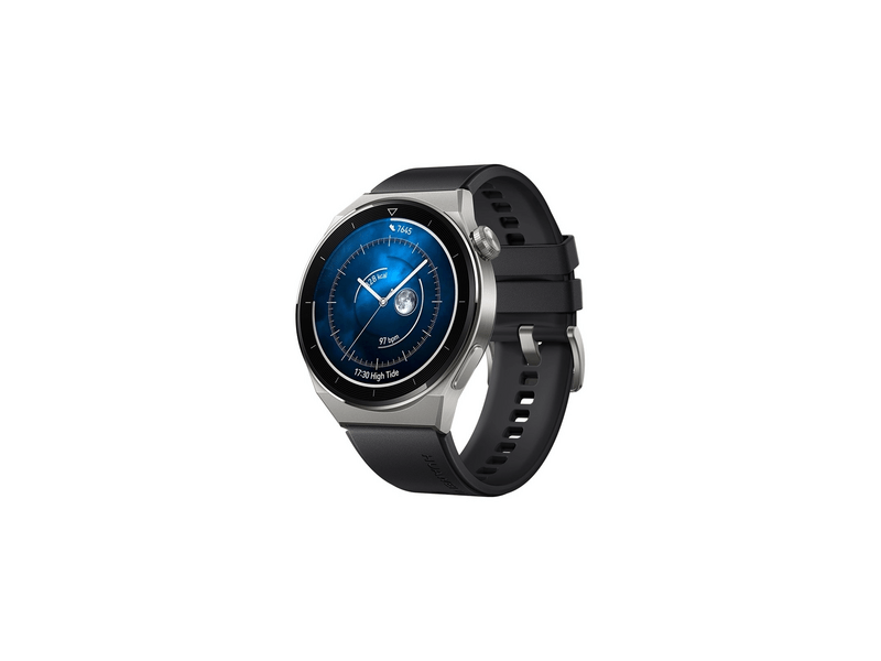 Huawei Watch GT 3 Pro Okosóra, 46mm, Fekete fluoroelasztomer szíj