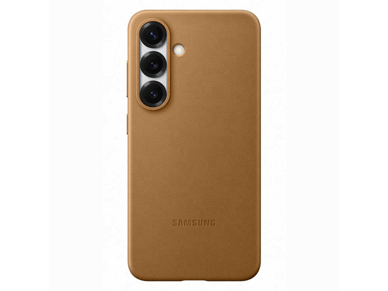 Samsung Galaxy S25 vegán bőrtok, teve barna (EF-VS931PFEGWW)