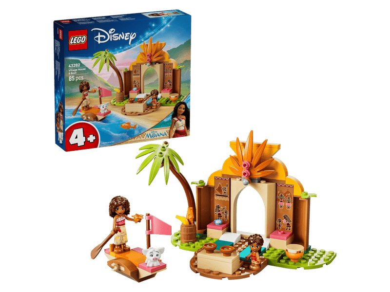 LEGO® Disney Vaiana falusi ház és tutaj (43282)