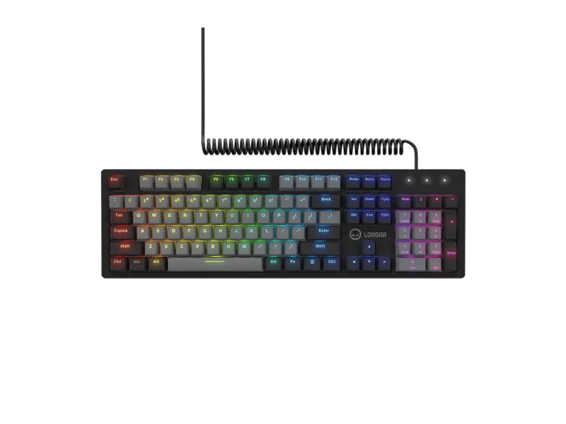 Lorgar Azar 514 Billentyűzet, US, fekete (LRG-GK514B-US)