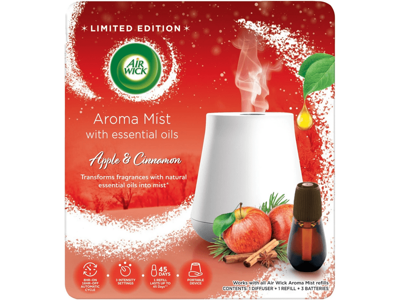 Air Wick Aroma Diffúzor készülék + Alma és Fahéj 20ml utántöltő