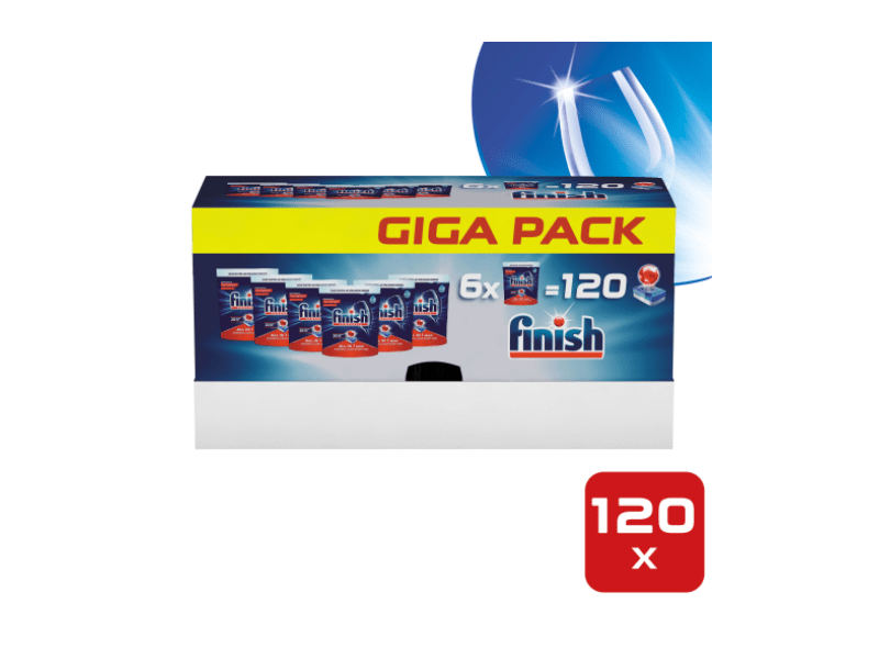 Finish All in 1 Max mosogatógép-tabletta Mega Box, 120 db