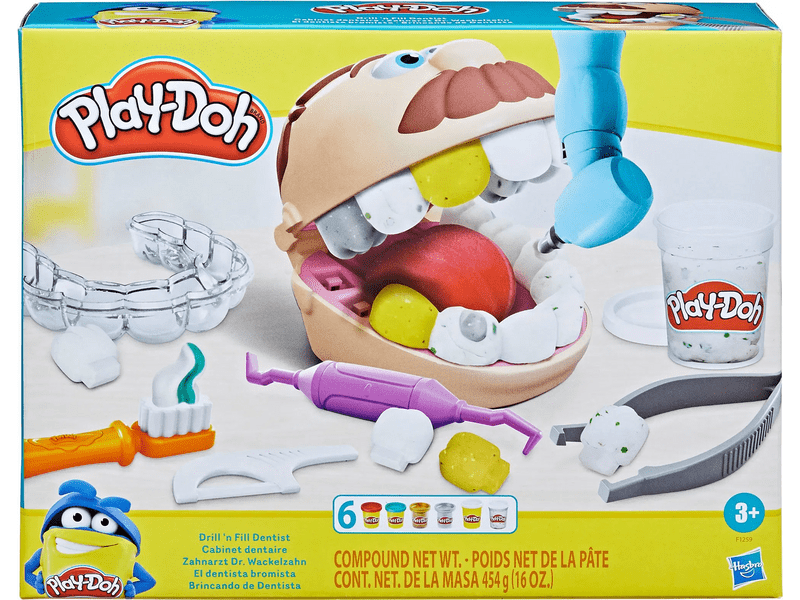 Play-Doh Dr. Drill'n Fill fogászata - gyurmaszett (F1259)
