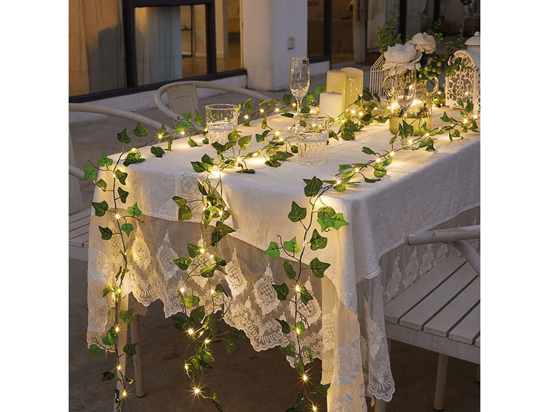 LED dekoráció - 20 LED - 2 m - melegfehér (58934B)