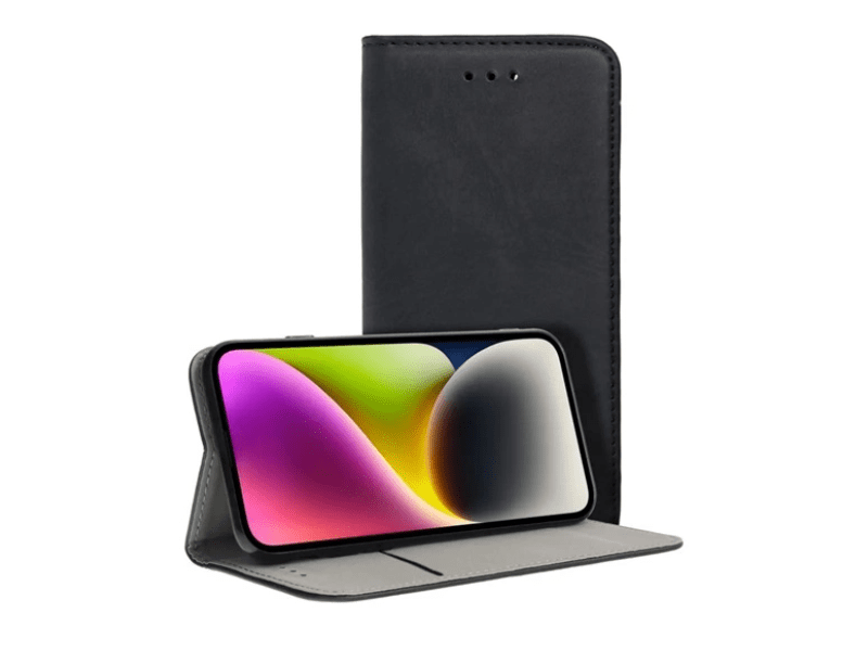 Gigapack GP-159648 Huawei Nova 12i bőr hatású telefon tok, fekete