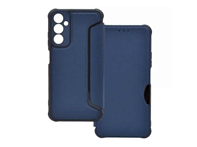 Gigapack Samsung Galaxy A05s Bőr hatású flip tok, sötétkék (GP-154434)