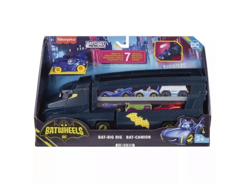 DC: Batwheels Autószállító kamion és Bam kisautó (HMX07)