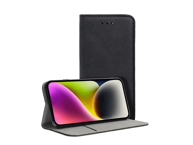 Gigapack GP-160564 Motorola Moto G85 bőr hatású flip tok, fekete